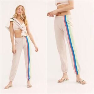 NEW Wildfox Casual Stripe Jogger Sweatpants